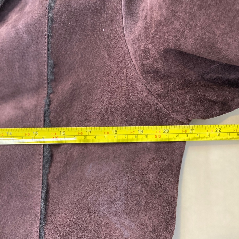 ‼️SOLD‼️Vtg Y2K Penny Lane Coat Leather Faux Fur Jacket Large L Boho Hippie 70s - Picture 3 of 13